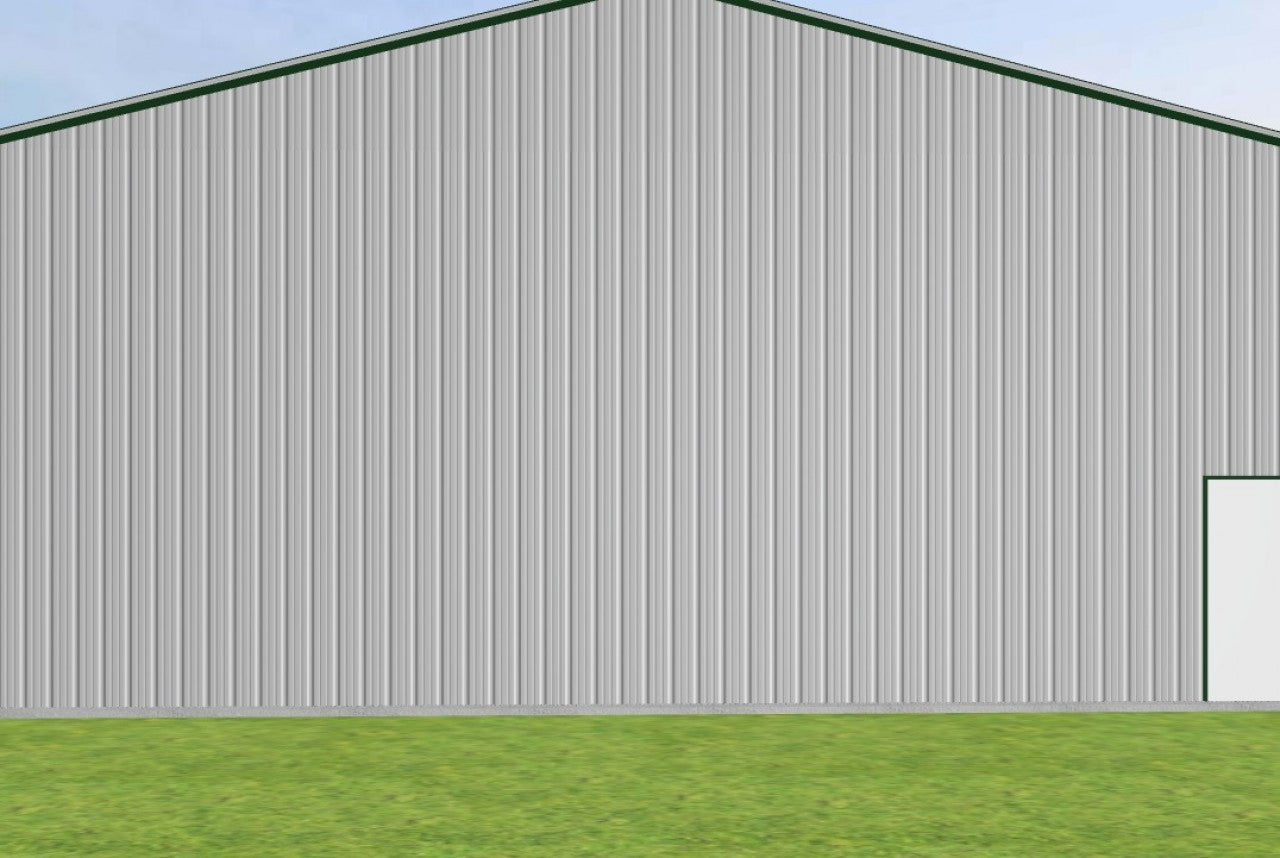 40x50x16 Commercial Building with Frame-outs & Vertical Siding