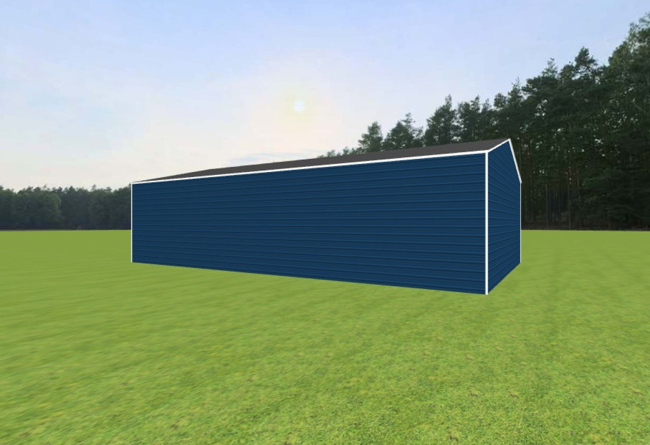 30x50x12 Versatile Metal Building with Multiple Access Points and Natural Light