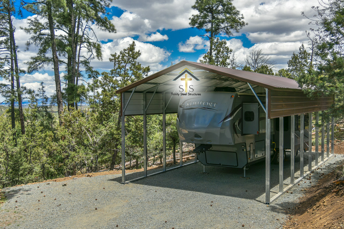 20x40x12 RV Cover with Vertical Roof