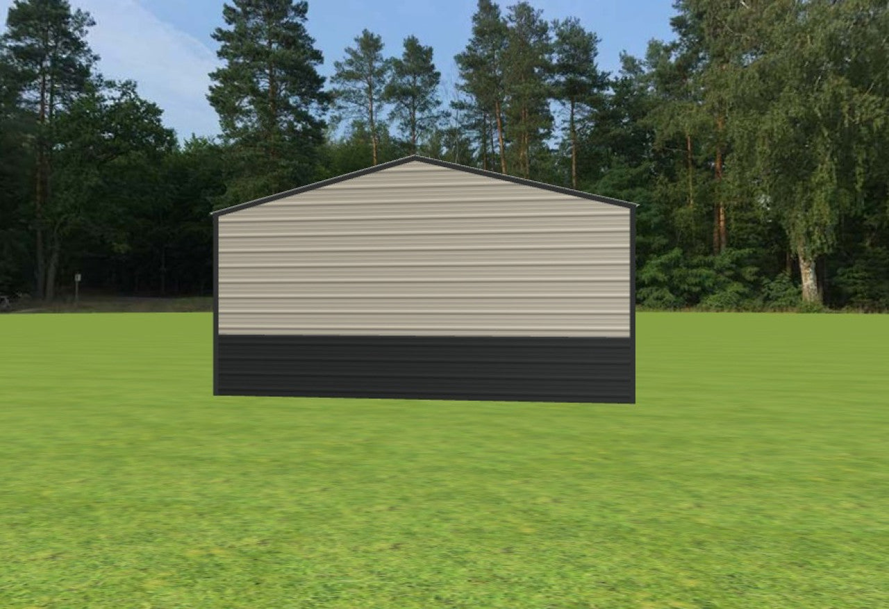 20x25x9 Versatile Metal Building with Moisture Barrier & Custom Wainscotting