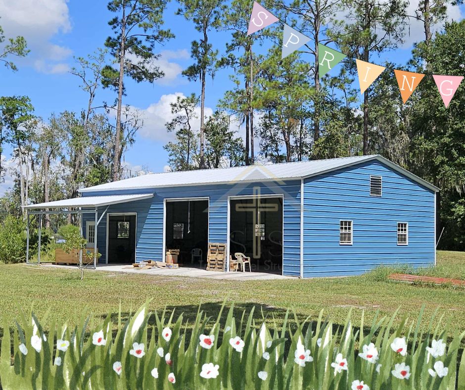 Metal Building ready for the Spring